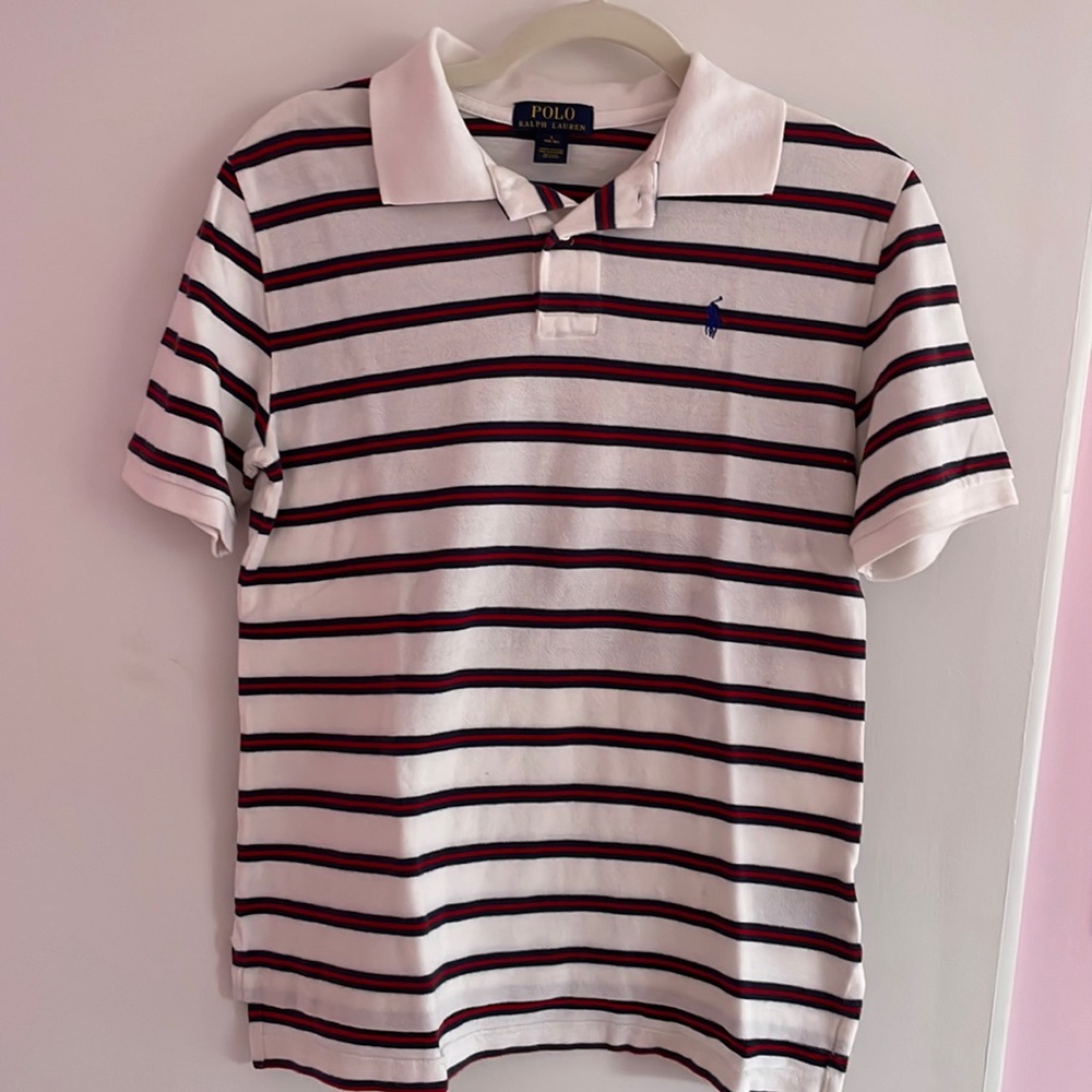 Polo by Ralph Lauren Striped Cotton Mesh Polo